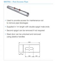 Lindab Circular Steel Downpipe Access Pipe x 1m (MSTRA)