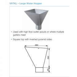 Lindab Steel Large Square Hopper (VATKL)