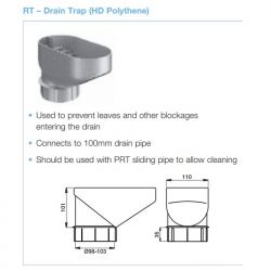 Lindab Drain Trap For Downpipes (RT)