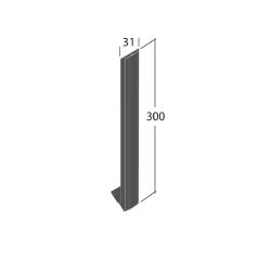 Evoke Aluminium Fascia Profile A H-Section Joint Trim (FA21/FA22)