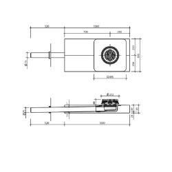 Sita DSS Indra Parapet Roof Outlet Polyurethane Main Drainage Set