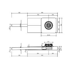 Sita DSS Indra Parapet Roof Outlet Mineral Wool Main Drainage Set