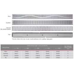 ACO Stainless Steel Shower Channel Grate (Tiled Floor)