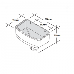 Marley 68mm & 65mm Hopper Head Dual Spigot