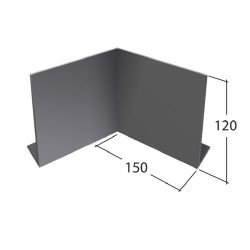 Evoke Aluminium Fascia Profile A 90 Degree Pre-formed Corner - Internal