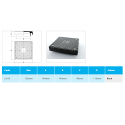 Marley Underground Sealed Cover Plate (UG43)