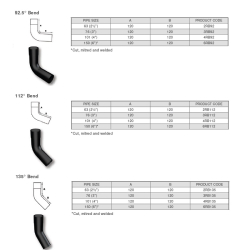 Aluminium Swaged Circular 112 Degree Bend